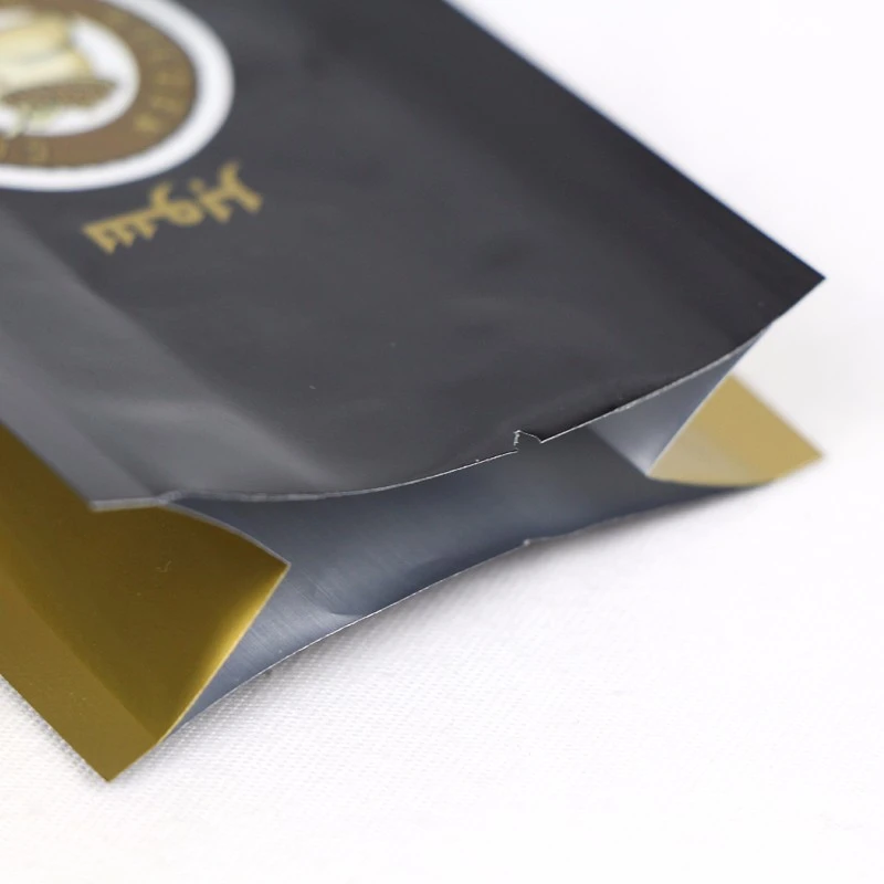 Alyuminiy folga yonboshli qahva sumkasi Aluminum Foil Side Gusset Coffee Bag