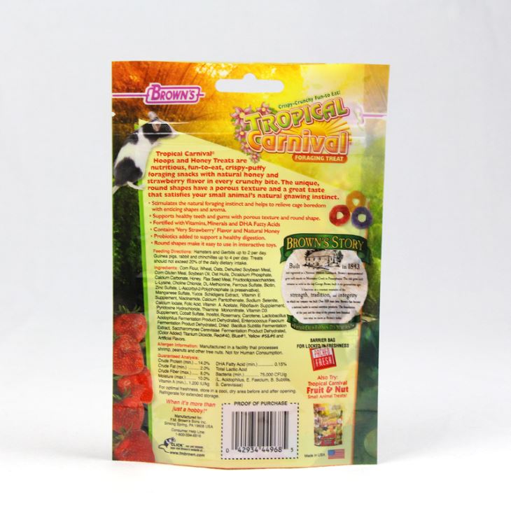 snack candy stand up Plastic bag