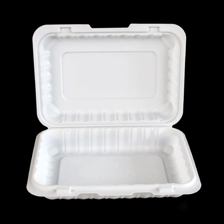 Biodegradables Clamshell Food Container Microwave Packaging