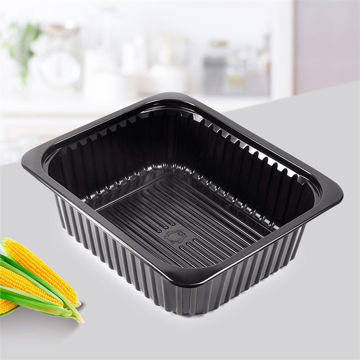 Bir martali ishlatiladigan PP plastmassa katta issiq ovqat tepsisi