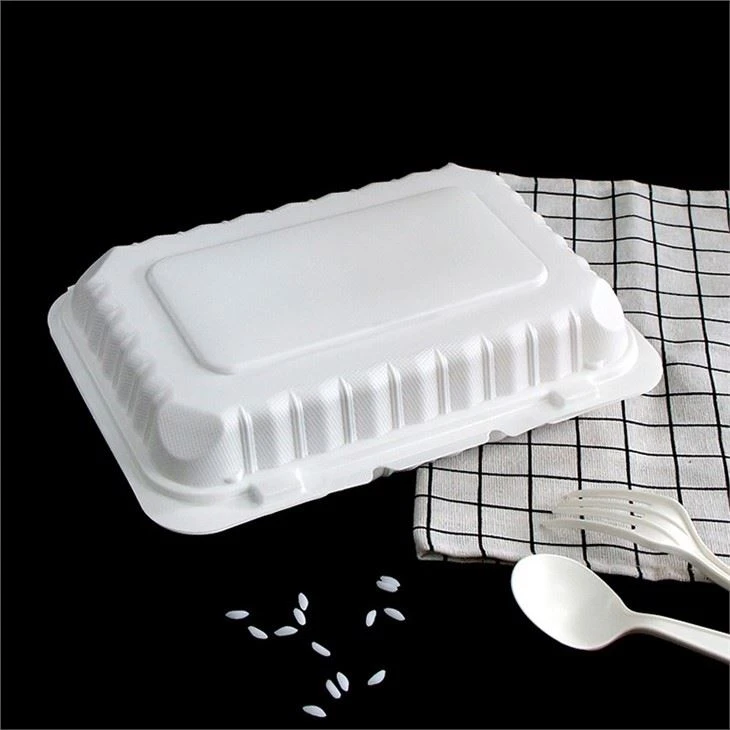 6x9inch Eco Friendly Food Go To Container Microwavable Black Black Disposable Meal Catering Plastic Lunch Box Food Container
