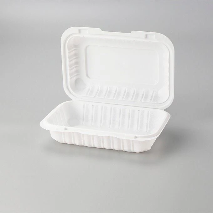 9x6inch Black Microwavable Eco Friendly Disposable Take Out Food Container Deli Plastic BentoLunch Box