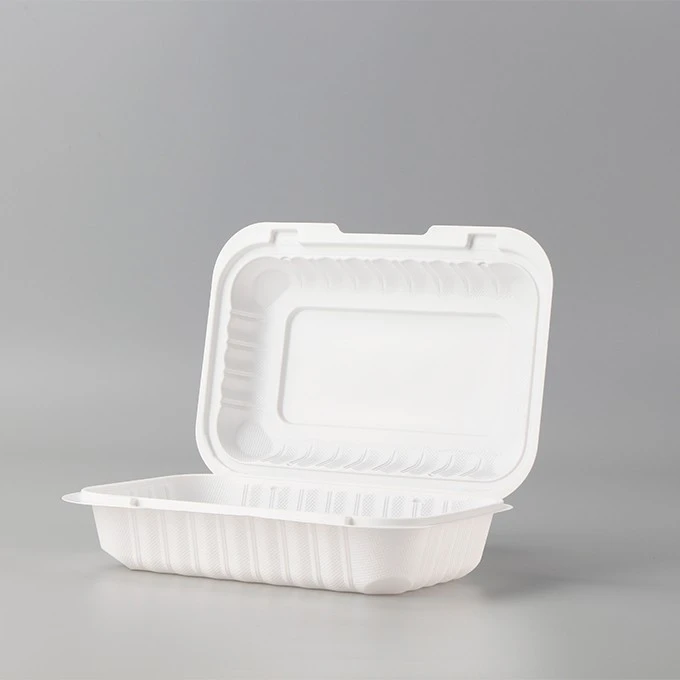 9x6inch Black Microwavable Eco Friendly Disposable Take Out Food Container Deli Plastic BentoLunch Box