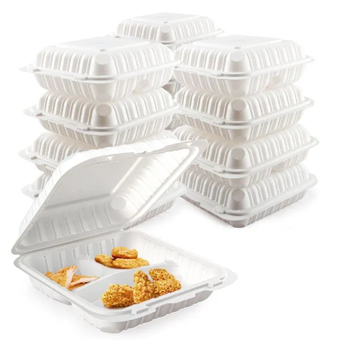 Zavod narxi Qora kvadrat ilgakli qopqoqli plastik oziq-ovqat mahsulotlarini qadoqlash qovurilgan tovuq qutilari oziq-ovqat konteyneri Deli do'koni uchun