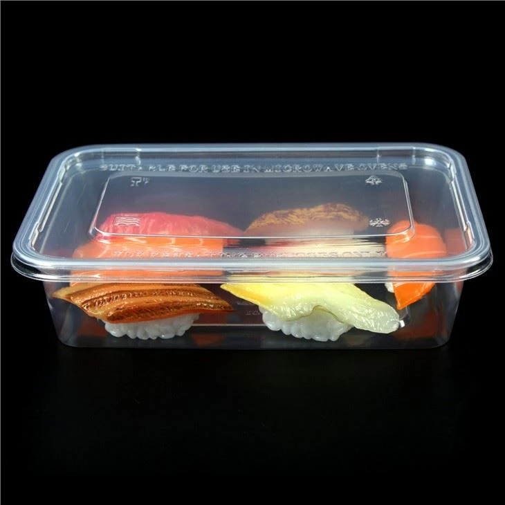 High Quality Transparent Disposable Takeaway Plastic Lunch Box Microwave PP Food Container With Lid