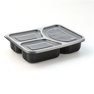 3 bo'limli plastik idish