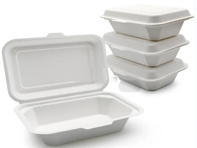 Qopqoqli Bagasse To Go konteynerlari