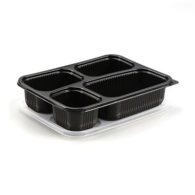 Bir martali ishlatiladigan Bento Box 4 bo'lagi