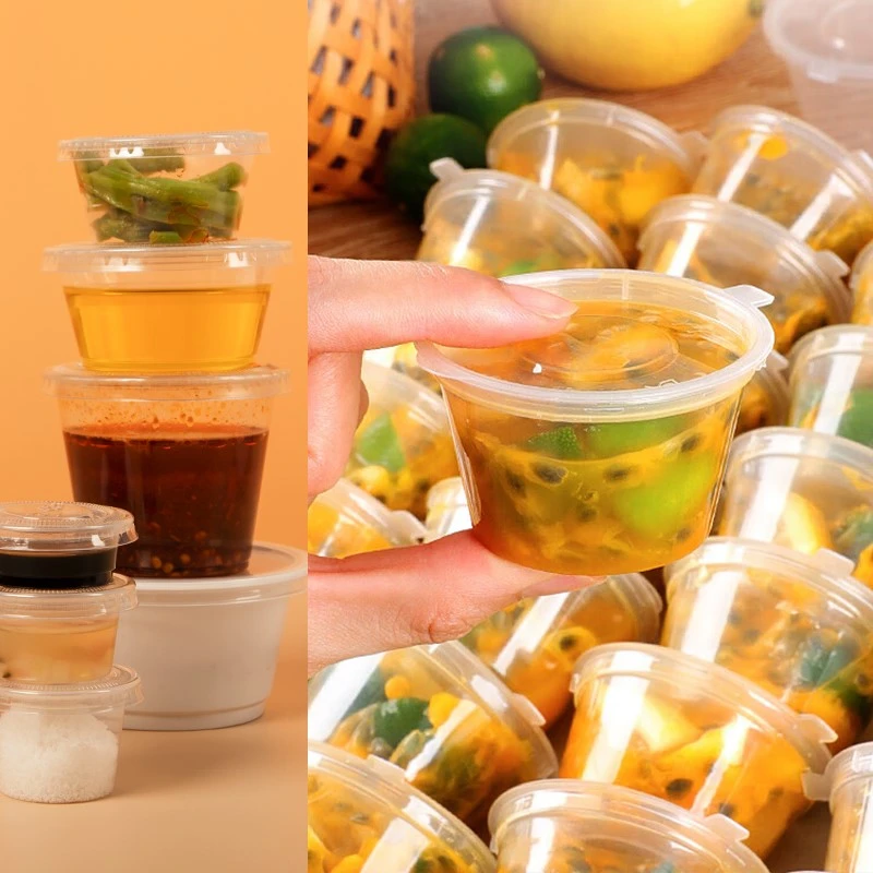PP plastik porsiya stakanlari va boshqalar. PLA plastik porsiya stakanlari