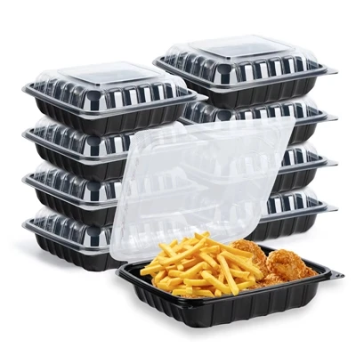 Uzoq vaqt davomida issiq ovqat uchun plastik bir marta ishlatiladigan togo qu...