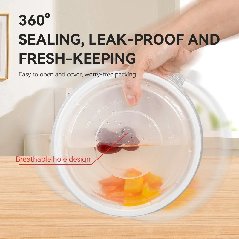 Round Plastic Food Containers With Lids high quality